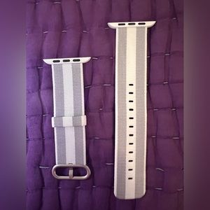 white and grey apple watch band 42mm 44mm 45mm 49mm NWOT